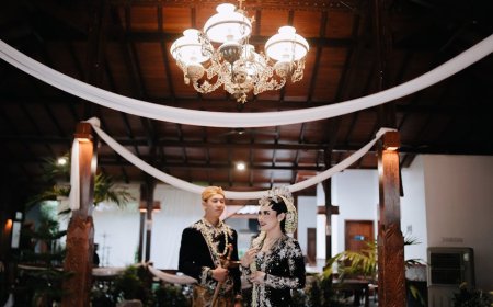 Jennifer Coppen dan Justin Hubner Prewedding Busana Pengantin Jawa
